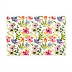 PAPER HOME - Set x 6 individuales anti manchas rectangulares flores Paper Home