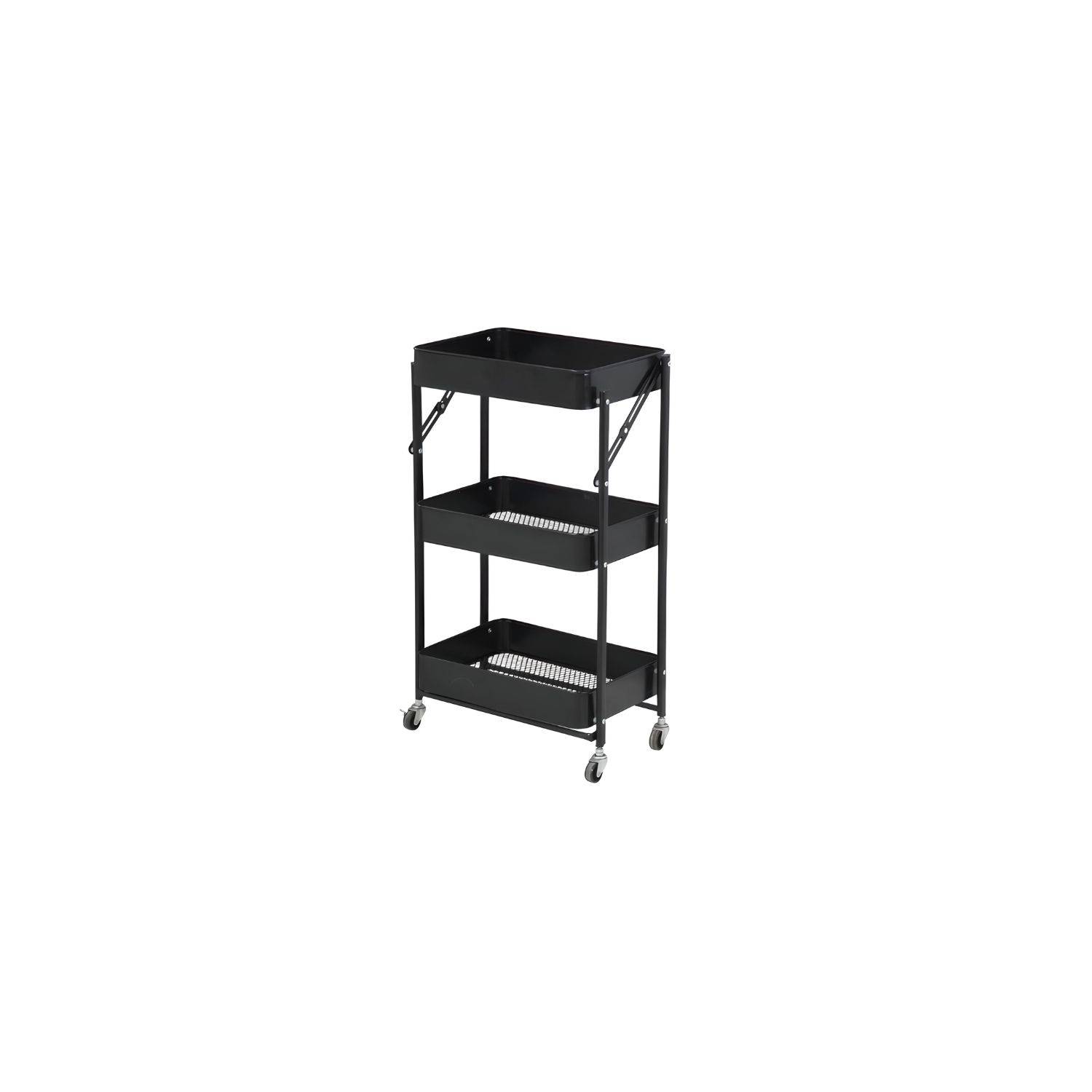 Estante Organizador 4 Niveles Plegable Negro Venzhop – venzhopspa