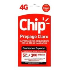 CLARO - 1 Chip Prepago CLARO 4G