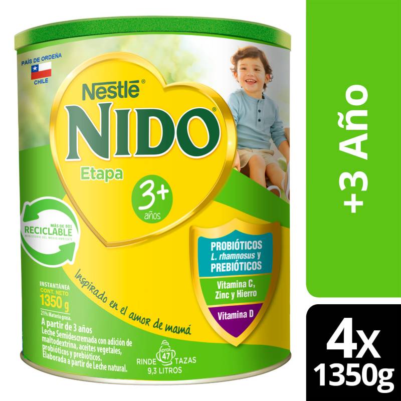 NESTLE - Leche en Polvo NIDO® Etapa 3 Tarro 1350g