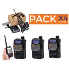 BAOFENG - Pack X4 Radio Transmisor Walkie Talkie Radio Baofeng Uv5r Wokitoki