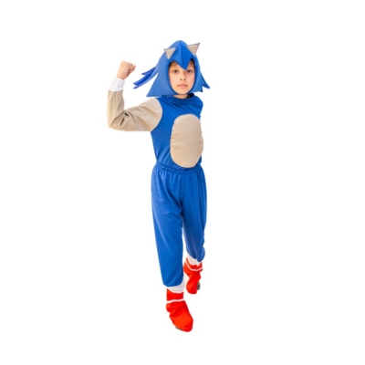 GENERICO Disfraz Sonic para niño talla 6-8 para niño
