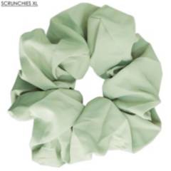 MARONIE - Scrunchie XL maxi collet liso verde