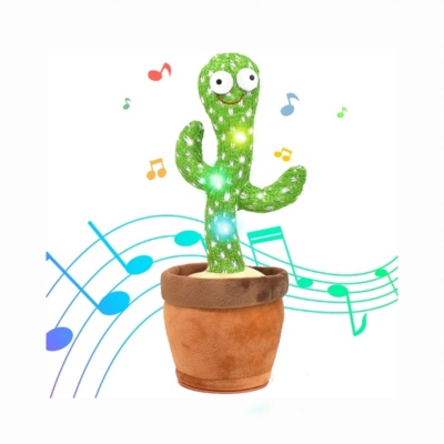 Cactus Bailarín Musical Repite voz Recargable juguete niños GENERICO