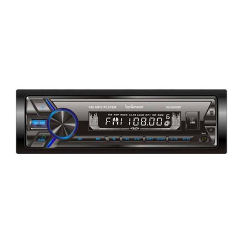 BOWMANN - Radio de Auto con Usb Bluetooth y Lector de Tarjeta Sd Ds-2800bt