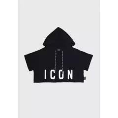 ICON - Polera Crop Top Con Capucha Mujer Icon ICON