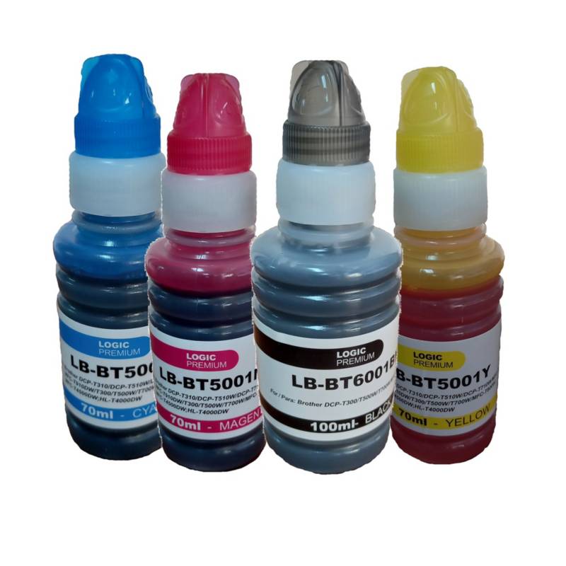 GENERICO - Pack Tintas 4 colores compatible con Brother BTD60-BT5001