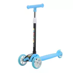 CRUSEC - Scooter Led Monopatin Triscooter Para Niños Azul
