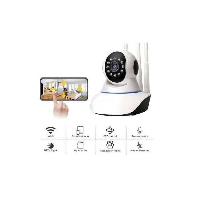 GENERICO X3 Camaras Vigilancia Ip Wifi Hd Vision Nocturna 360°