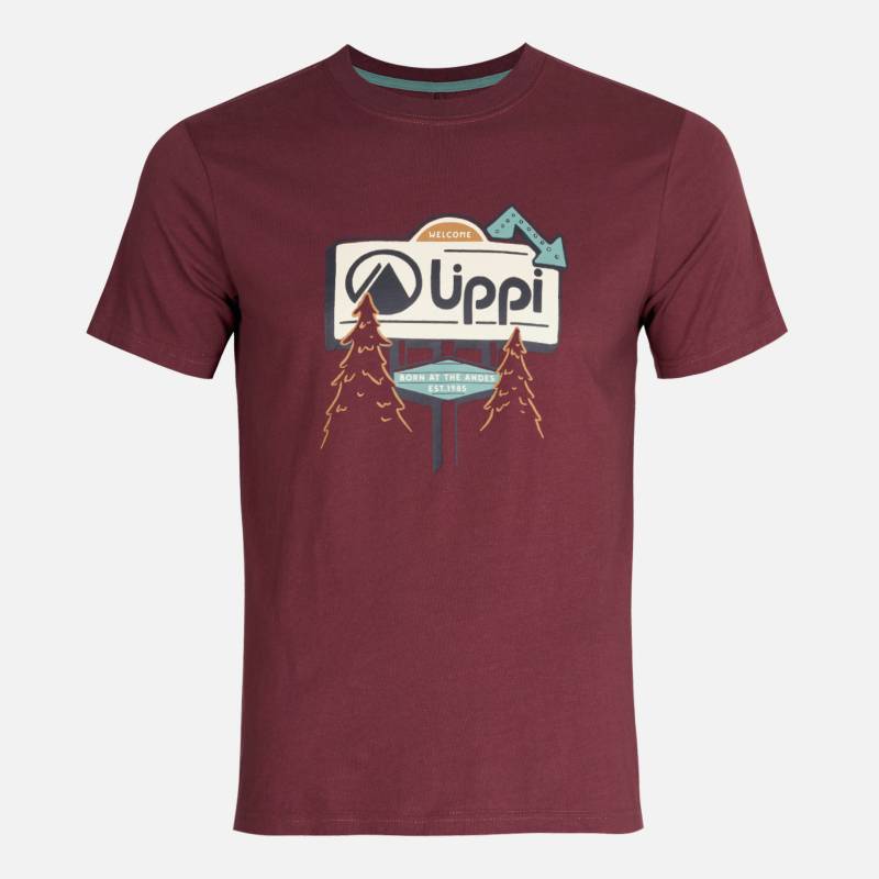 LIPPI - Polera Teen Boy Logo Lippi T-Shirt Burdeo Lippi