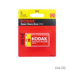 KODAK - Bateria KODAK Set X 1, De 9 Volt, Super Heavy, Zinc/Carbon.