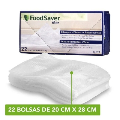 OSTER Bolsas Envasado Al Vacío Foodsaver® 22 Unidades 20x28cm