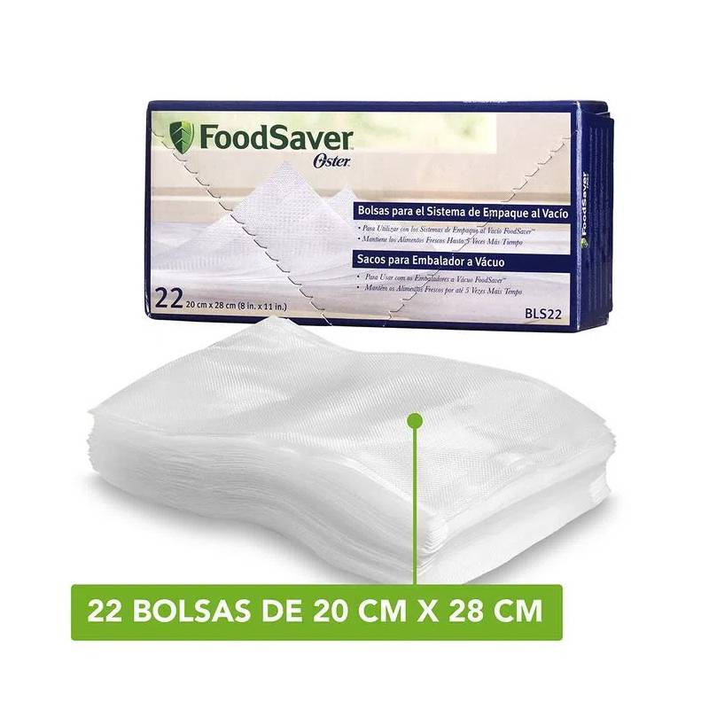 OSTER Bolsas Envasado Al Vacío Foodsaver® 22 Unidades 20x28cm