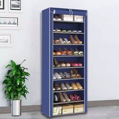 GENERICO - Organizador De Zapatos Armable Zapatero 9 Pisos Azul