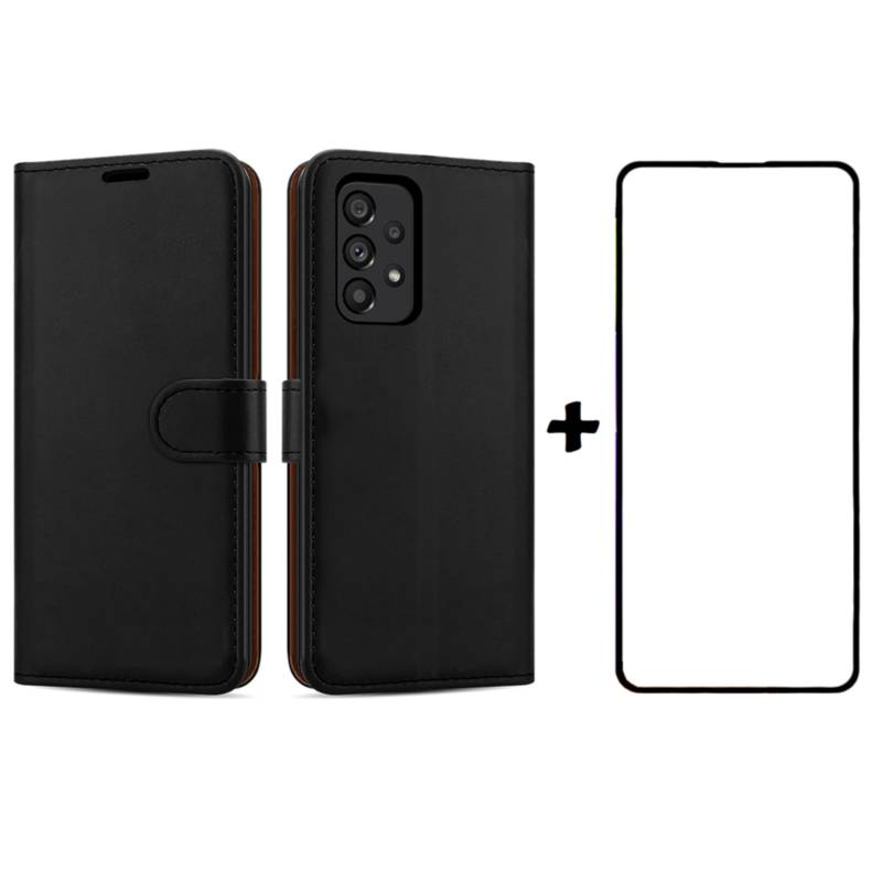 GENERICO Funda Flip Cover Negro Para Samsung Galaxy A23 4G 5G