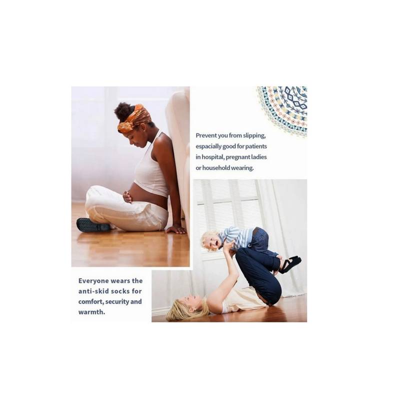 CRUSEC Calcetines Antideslizantes Para Yoga Y Pilates Talla Única