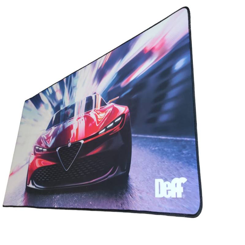 DEFF - Mouse Pad Gamer Auto Rojo  90x40