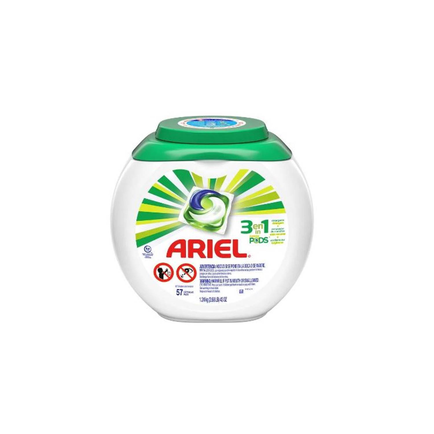 ARIEL Detergente Ariel Power Pods 57 Capsulas