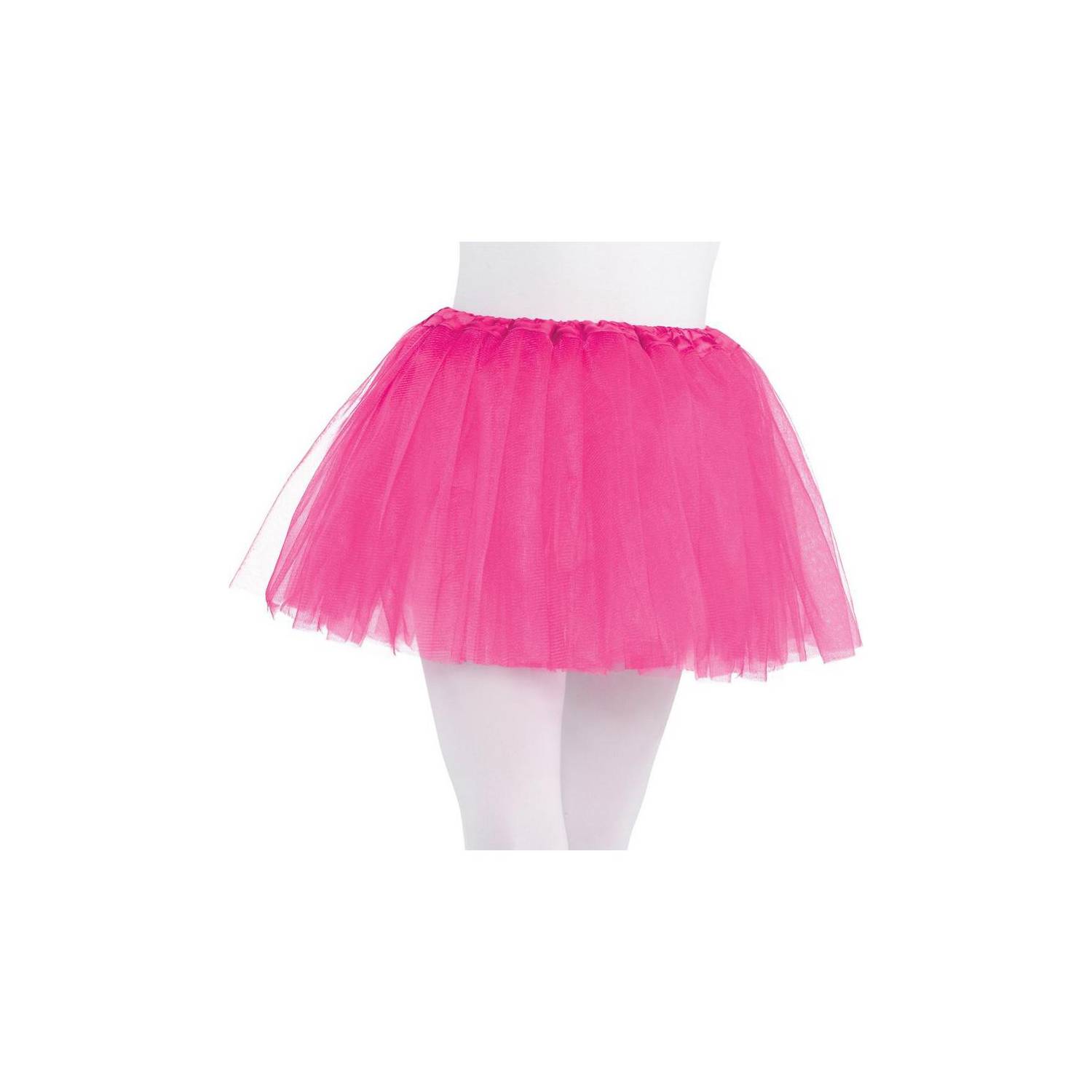 GENERICO tutu falda tul para niñas color rosado