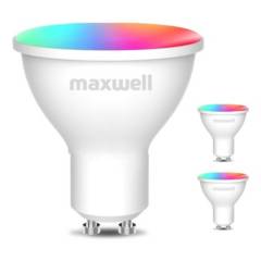 MAXWELL - Ampolletas Inteligentes Set X3 Maxwell Gu10 Wifi Tuya Rgb 5w