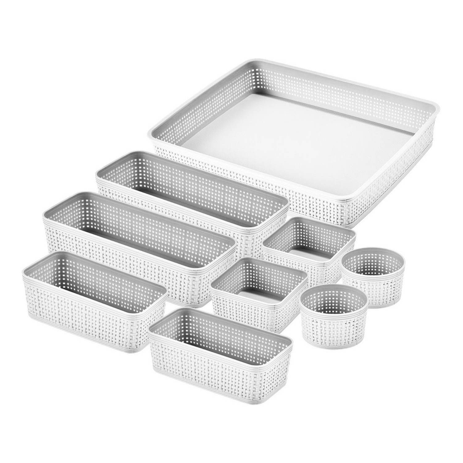 CASATUA Canastos Organizadores Set De 10 Unids Cocina Baño