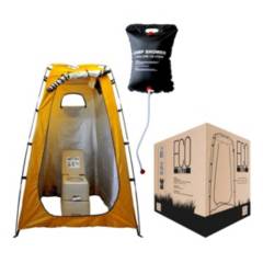 MIGLU - Baño Químico Portátil Miglú 20lt  Ducha Solar Para Camping