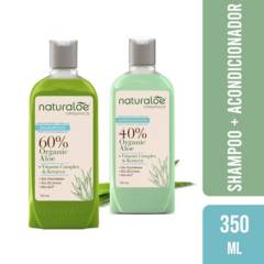 NATURALOE - Shampoo  + Acondicionador Hidratación y Brillo 350ml