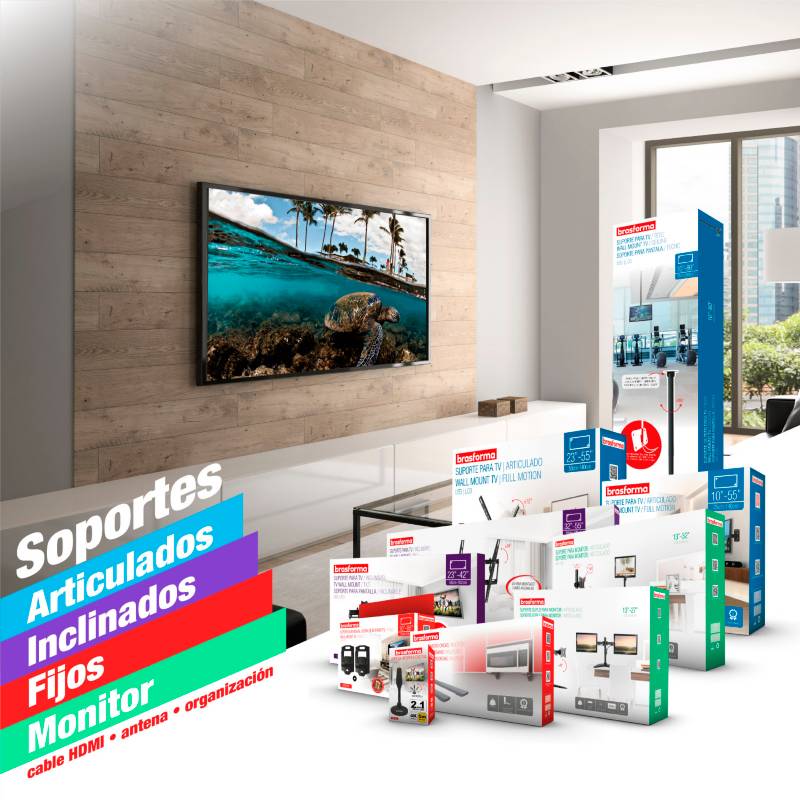 Soporte Fijo Ultra Slim Para TV 37-75 Pulgadas – Do it Center