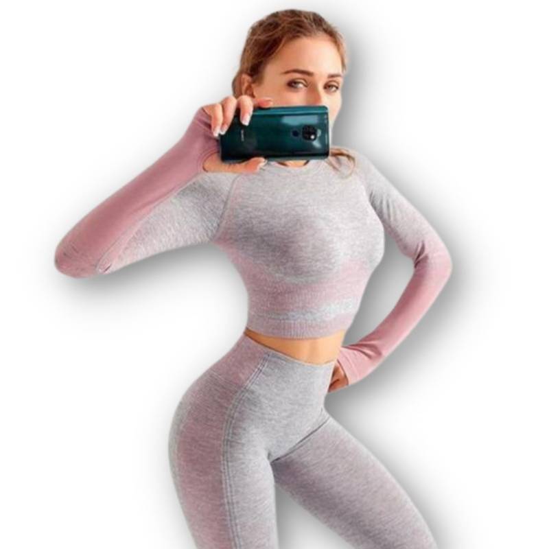 Conjunto 2 piezas gym mujer – CartoonModa