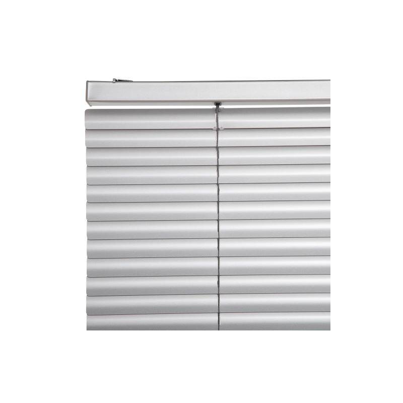 BERTEX - Persiana de aluminio 150 cm ancho x 140 cm alto. Láminas 25mm color Plata control de luz y privacidad para ventanas de interior BERTEX®