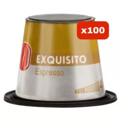CAFE CARIBE - Café Exquisito Espresso - 100 cápsulas Nespresso Compatibles