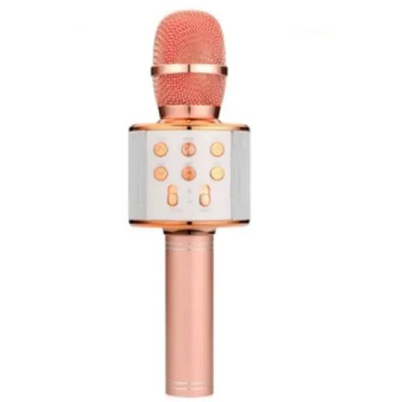 FELIZ Microfono Karaoke Niños Microfono Inalambrico Rosado