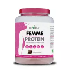REVITTA WELLNESS - Proteína Mujer Whey Colágeno Fibra Femme Protein Frutos del bosque 1kg