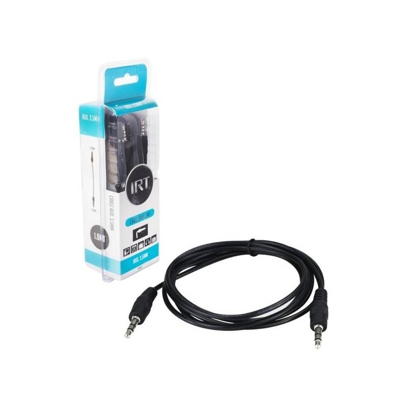 IRT - Cable Audio Aux Irt Plug 3.5mm M - 3.5mm M 1.8mts IRT