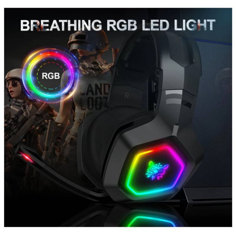 ONIKUMA Audífonos Gamer RGB Onikuma K10 3.5 Black