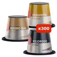 CAFE CARIBE - Mix Gourmet - 300 Cápsulas Nespresso Compatibles