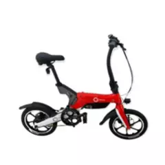 BIOCYCLES - Bicicleta eléctrica 250W aro 16 color rojo - blanco