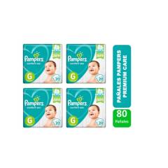 PAMPERS - Pañales Pampers Confort Sec Talla G Pack X 4 Paquetes