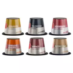 CAFE CARIBE - Pack Mix Completo -60 Cápsulas de café Nespresso Compatibles