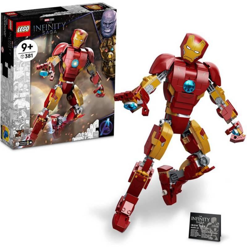 LEGO Lego marvel avenger iron man figura 76206 kit construcción 381 piezas