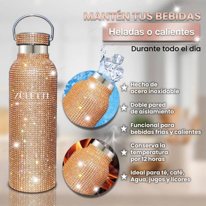 Termo de Acero Inoxidable 900 ml Botella Térmica para Agua o Café con  Aislamiento de Doble