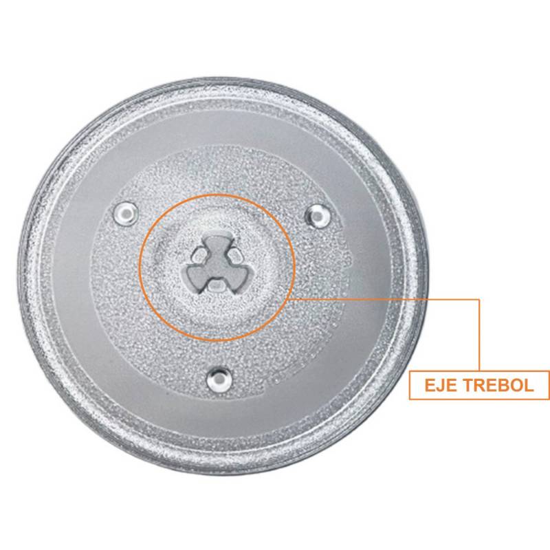 Plato microondas 32cm diametro eje trebol