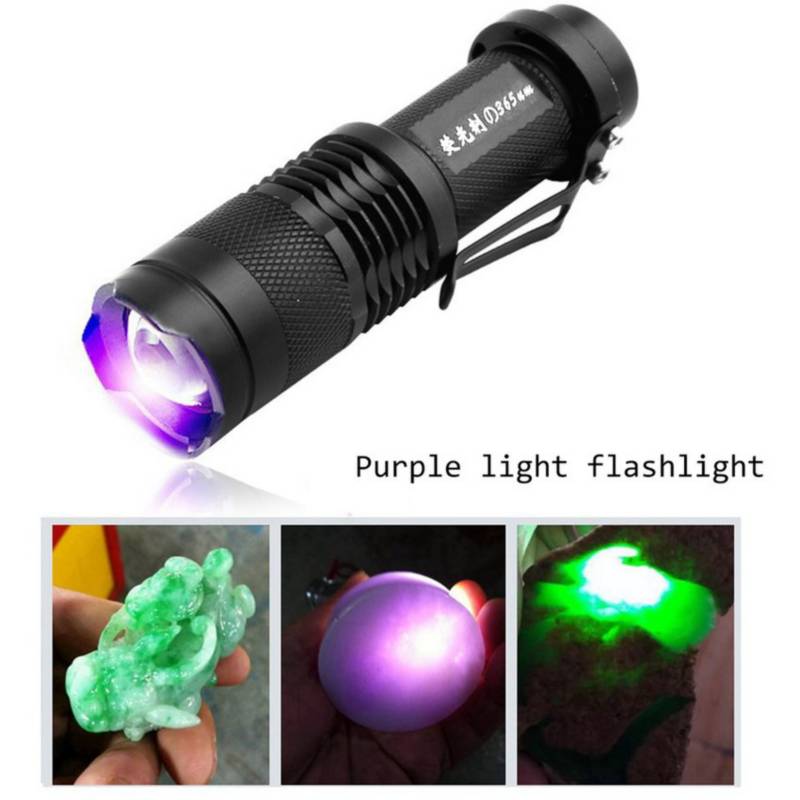 Linterna de exploración cliplight violeta