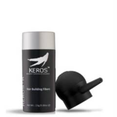 KEROS - CASTAÑO OSCURO Pack Keros Cubre Calvicie  Alopecia Fibras y Aplicador
