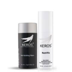KEROS - NEGRO Pack Cubre Alopecia Fibras CapilaresSpray NutriFix Sin Alcohol