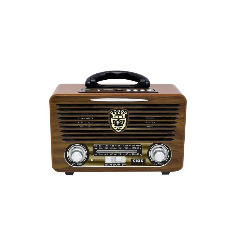 GENERICO Radio Vintage Retro USB Portatil FM BT Mini Café