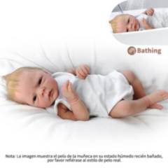 GENERICO - Muñeca reborn bebe vinilo de silicona juguetes niños 46cm