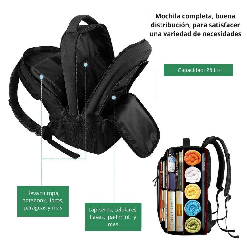 Mochila Militar Matein Negra