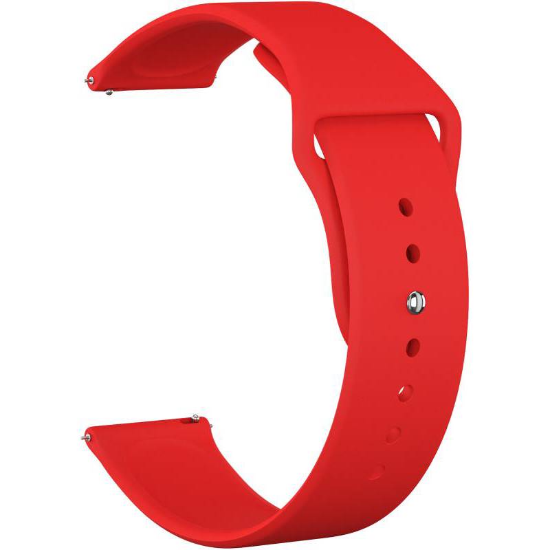 Correa Roja Silicona smartwatch 22 mm universal