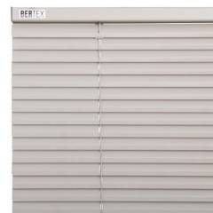 BERTEX - Persiana de aluminio 90 cm ancho x 140 cm alto. Láminas 25mm color Gris control de luz y privacidad para ventanas de interior BERTEX®
